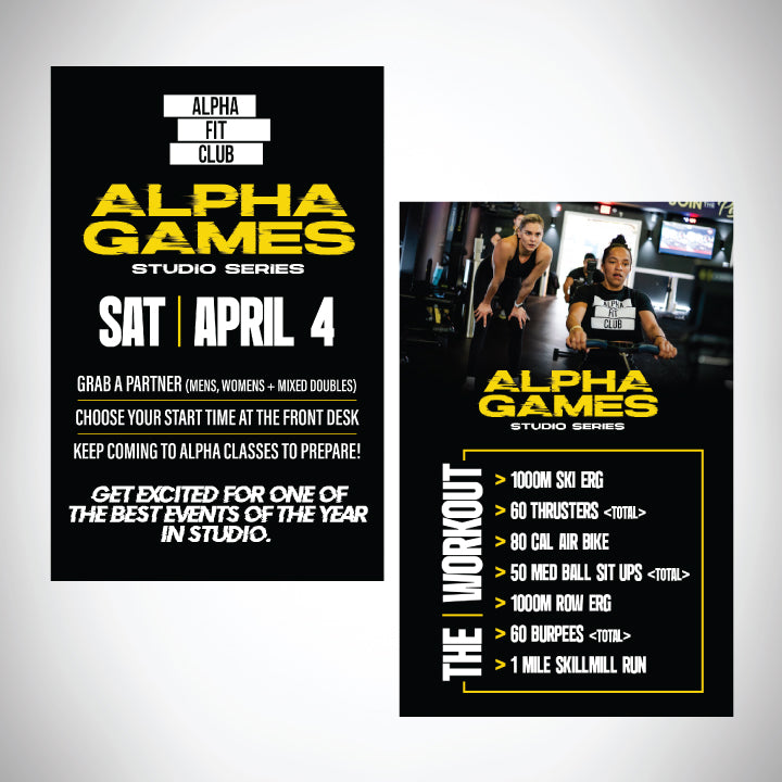 11"x17" 2026 Studio Series Alpha Games Poster Set - APRIL 4