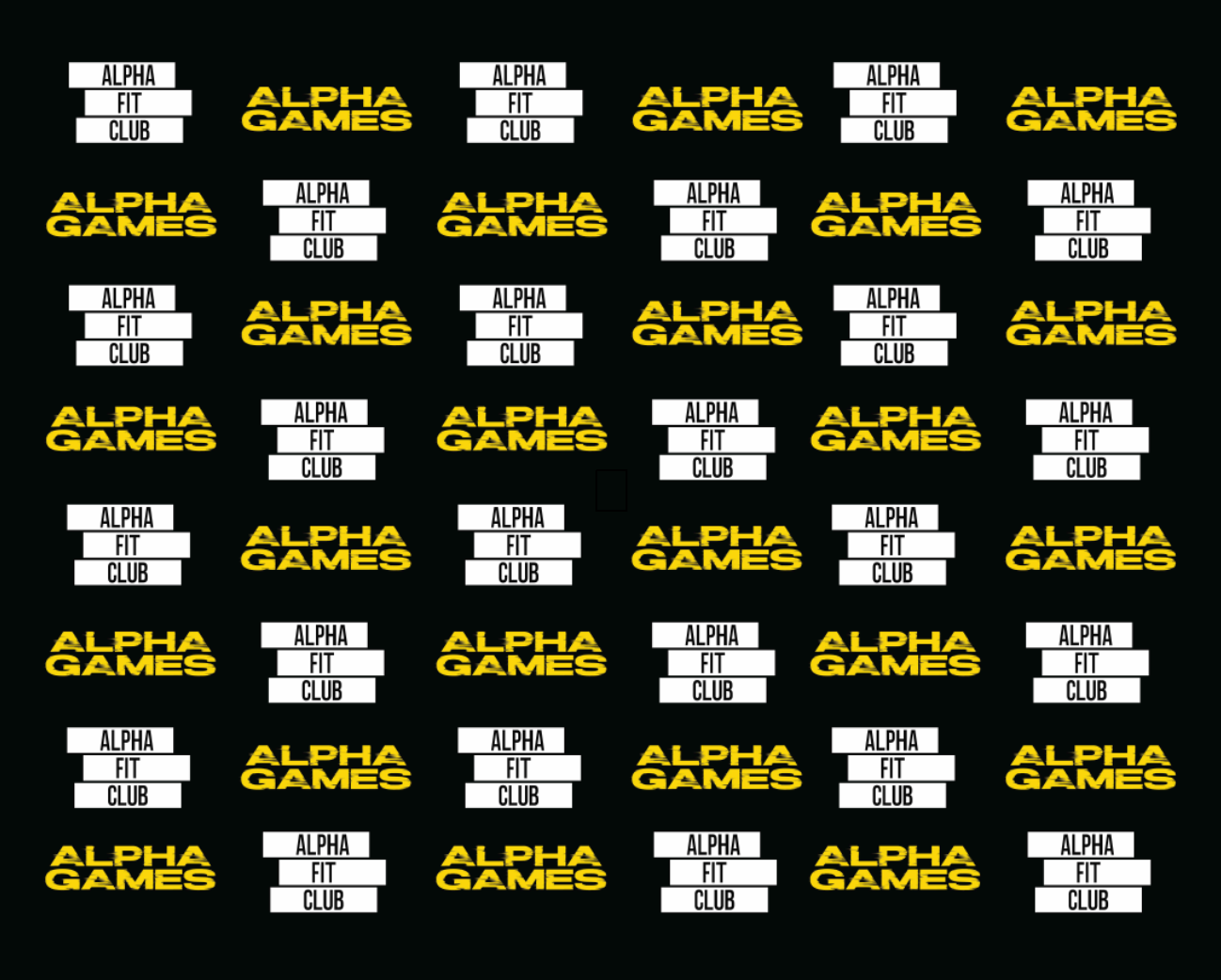 2026 Alpha Games 8'x10' Step & Repeat Banner ** NO FRAME **