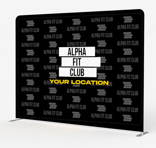 8'x10' Step & Repeat Double Sided Banner Cover w/FRAME